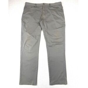 Peter Grey Millar Mens 38x32 Gray 5-Pocket Modal Stretch Straight Leg Pants Golf